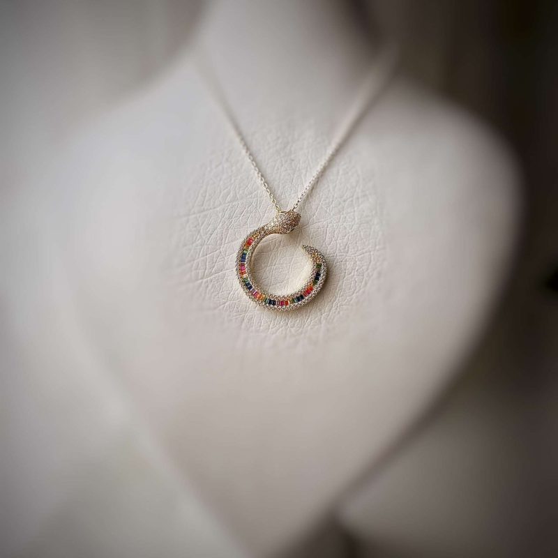 گردنبند طرح مار